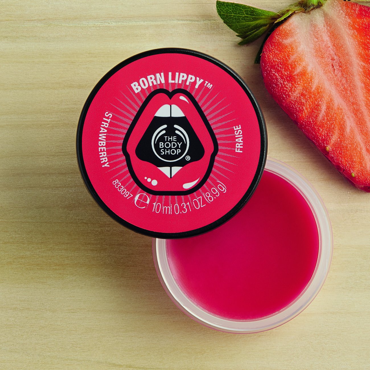 The Body Shop Born Lippy Pot Lip Balm – Raspberry (10ml) – Artsylook